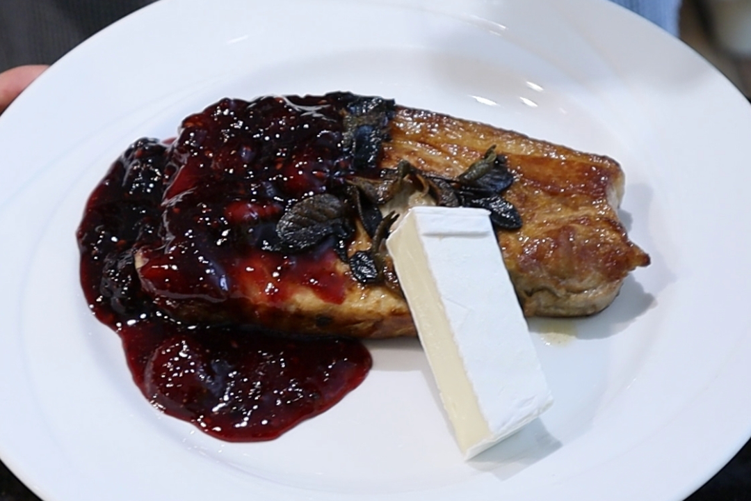 Pork Chop with Mixed Berry Jam